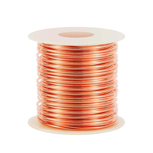 16 Gauge/ 1.3 mm 127 Feet 1 Pound Dead Soft Copper Wire for Electroculture Gardening, Jewelry Making, Beading, Science Projects, DIY Artwork