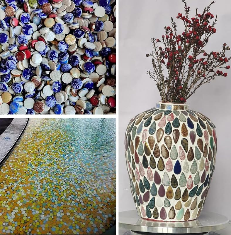 0.99 lb Mosaic Tiles for Crafts Bulk