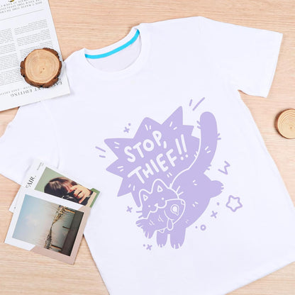 HTVRONT Light Purple Heat Transfer Vinyl Bundle - 10 Pack 12" x 10" HTV Vinyl for T-Shirt, Light Purple Iron on Vinyl for All Cutting Machine or Heat Press Machine
