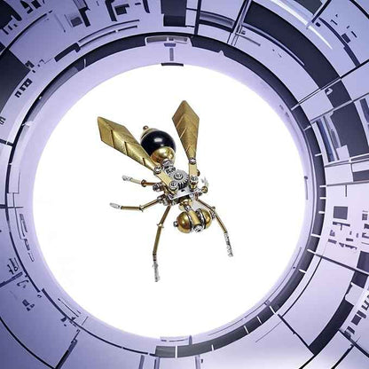 3D Metal Insect Hornet Model Kit, Steampunk Bug Mechanical 3D Puzzle Assembly,DIY Pprojects Metal Building Hobby Kits,Making Kit Arts and Crafts Cool for Birthday(Hornet)