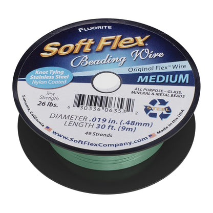 Soft Flex 49 Strand Beading Wire - Medium 0.19 Diameter - 30 Feet Nylon Design Wire - Crafty Corner