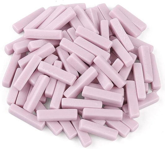 Youway Style Strips Mosaic Tiles for Crafts Bulk,150g Light Purple Mosaic Glass Pieces for Crafts DIY Spring Mosaic Art Decor,Mosaic Kit Supplies