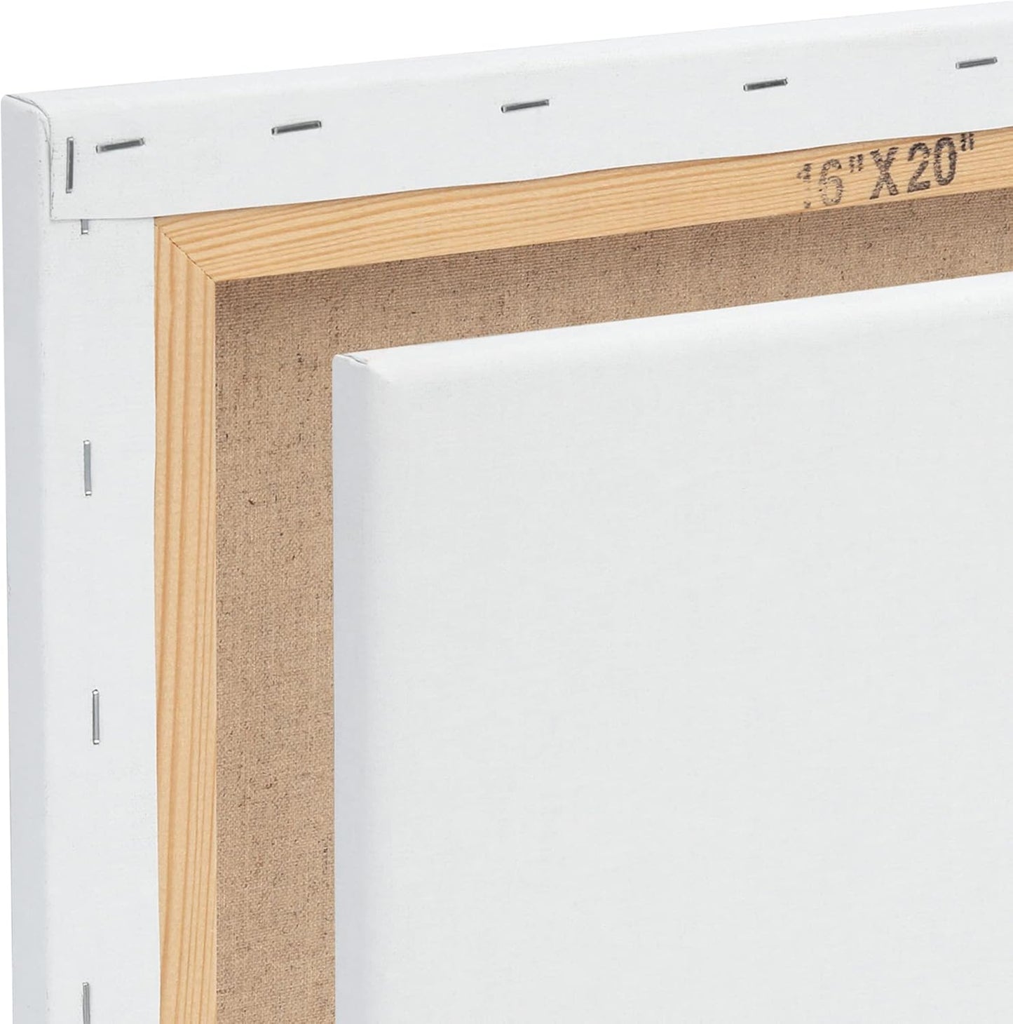 Centurion Deluxe Professional Oil Primed Linen Stretched Canvas, 11oz Linen, 22x28 - Box of 6, 0.67" Deep Canvases, Kiln-Dried Stretchers, Back Stapled, Premium Medium Weight Canvas for Oil Paintings