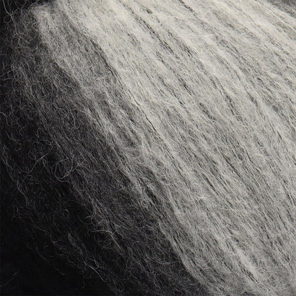 Pullu - Baby Alpaca Merino Wool Yarn Set of 3 Skeins (150 Grams) Worsted Weight - Sourced Directly from Peru - Heavenly Soft and Perfect for Knitting and Crocheting (Silver Noir)