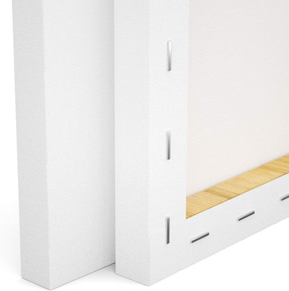 GOTIDEAL Stretched Canvas, 8x10 Inch Set of 10, Primed White - 100% Cotton Artist Canvas Boards for Painting, Acrylic Pouring, Oil Paint Dry & Wet Art Media