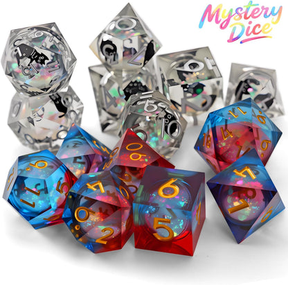 Coyeekn Mystery Dice Set - DND Dice Set - Polyhedral Dice, Dice Goblin, RPG Dice Set, Suitable for Role Playing, Table Games(Mystery Pack of 6)