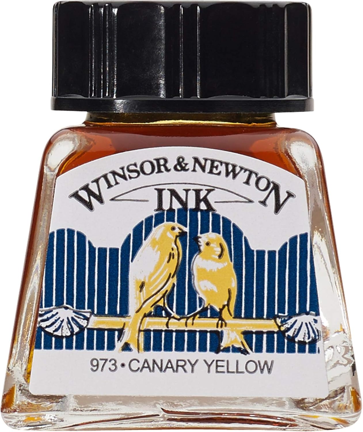 Winsor & Newton Drawing Ink, 14ml Bottle, Canary Yellow - Crafty Corner