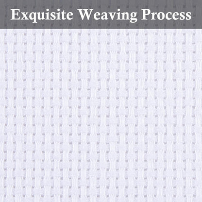 Aida Cloth Big Size 11 Count, White Cross Stitch Fabric, 39 inch by 60 inch