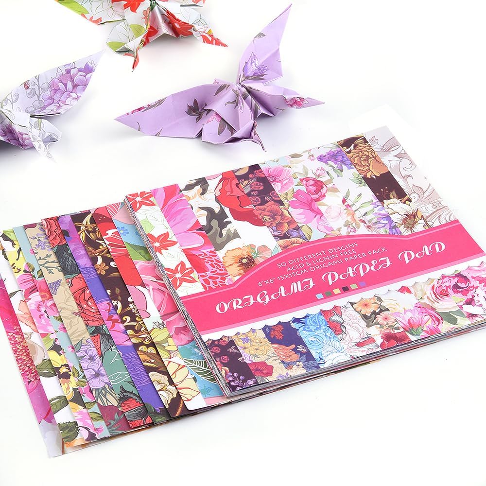Origami Paper Kit 100 Sheets 70GSM 6 Inch Square Double Sided Color 100 Vivid Solid Colors for Hand Crafts Origami Paper Arts Creativity. Season - Crafty Corner