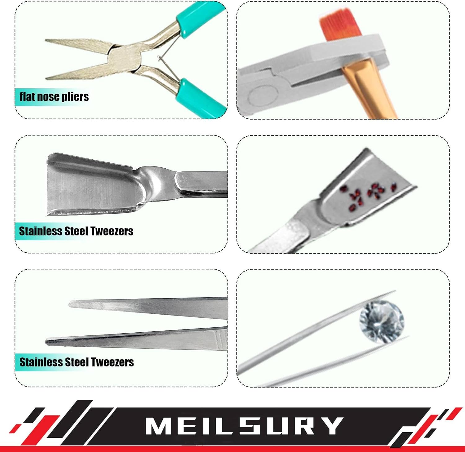 11-Piece jewelry pliers set,Jewelry-making plier tools with stainless steel jewelry tweezers for crafting,beading,and repairing - Crafty Corner