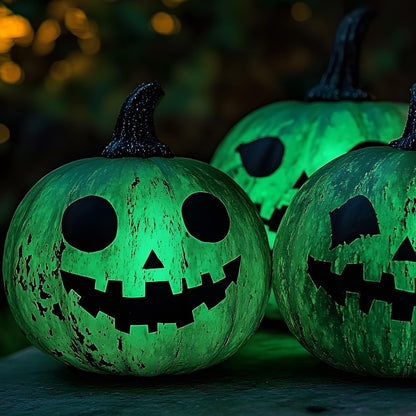 AUREUO Glow in the Dark Acrylic Paint, 8 Colors x 2 Fl Oz / 60ml Neon UV Black Light Paints for Halloween, Rocks, Wood, Craft, Canvas, Paint Party Supplies