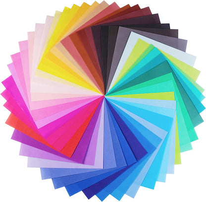 Opret Origami Paper Large, 100 Sheets 20x20cm / 8 inch Large Origami Paper 50 Vivid Colors Single Sided for Arts and Crafts Projects - Crafty Corner