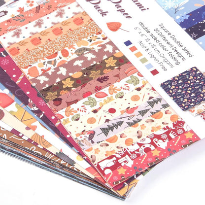 Origami Paper Kit 100 Sheets 70GSM 6 Inch Square Double Sided Color 100 Vivid Solid Colors for Hand Crafts Origami Paper Arts Creativity. Season - Crafty Corner