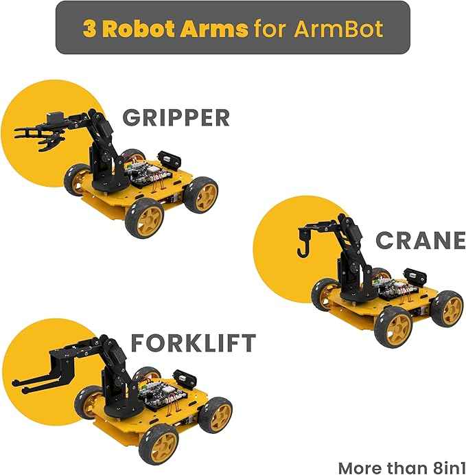 REX Evolution 8in1 Robotics Kit: Coding Robot Kit, Robotics Kit for Adults, Electronic DIY Smart Car Kit, 8 Model Robotics Set, Robot Kit