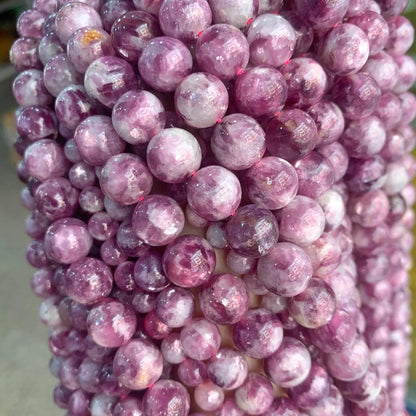 90PCS 4MM Natural Stone Purple Emerald Beads Round Loose Beads for Jewelry Making DIY Bracelet Necklace Accessories 15"