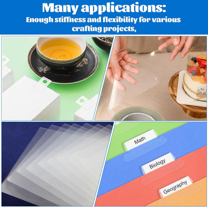12 Inches x 80 ft 6 Mil Acetate Roll Clear Acetate Sheets for Crafts Blank Stencil Sheets Transparency Mylar Template Material Reusable Acetates Paper Roll for Craft Stencil Vinyl for Cutting Machines