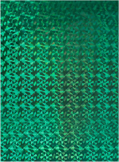 Briartw 50 Sheets Green Gemstone Toner Reactive Foil - Per Sheet 20x29cm (7.9 x 11.4 inch)- Metallic Finish for Laser Printers & Laminators - Ideal for Printing,Cardmaking,Scrapbooking,DIY Projects