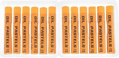 PATIKIL Light Yellow Oil Pastels, 12Pcs Soft Oil Crayons Creamy Pastels Stick Art Supplies for Art Painting Drawing Blending Graffiti for Artists Beginners