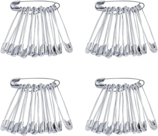 500 PCS 22mm / 7/8 Inch Safety Pins Heavy Duty Quilting Pins, Small Safety Pins Size 0, Silver Metal Sewing Pins, Mini Safety Pins for DIY Crafts Jewelry Making Baby Clothing (Nickel Plated)