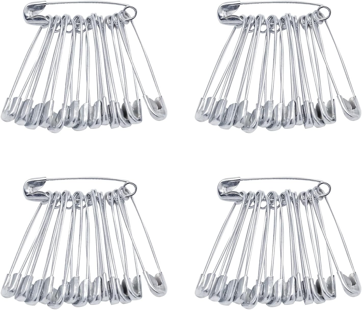 500 PCS 22mm / 7/8 Inch Safety Pins Heavy Duty Quilting Pins, Small Safety Pins Size 0, Silver Metal Sewing Pins, Mini Safety Pins for DIY Crafts Jewelry Making Baby Clothing (Nickel Plated)