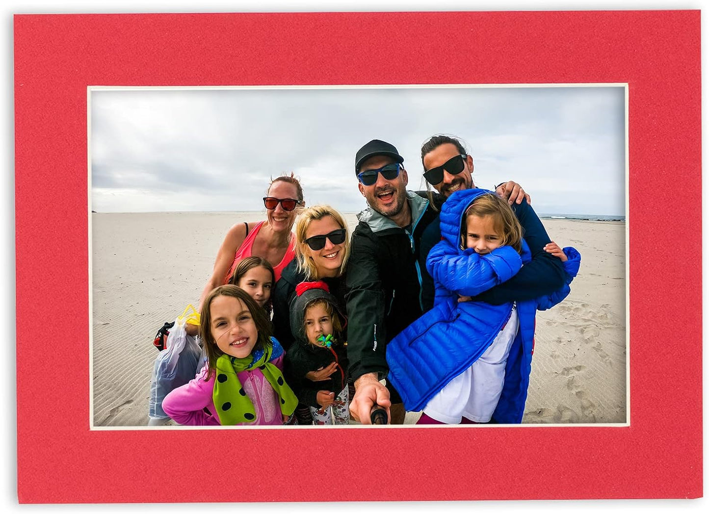 Pack of 25 Acid Free 11x14 Mats Bevel Cut for 8.5x11 Photos - Cardinal Red Precut Matboards For Pictures, Photos, Framing - 4-ply Thickness