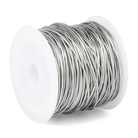 164FT Jewelry Wire 22 Gauge Tarnish-Resistant Copper Beading Wires Roll Bulk for DIY Crafts Jewelry Making, Silver Wire - Crafty Corner