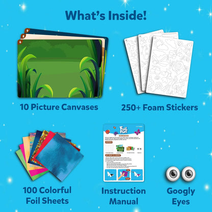 Skillmatics Foil Fun - Bugs & Butterflies, No Mess Art for Kids, Craft Kits & Supplies, DIY Creative Activity, Travel Toys, Gifts for Boys & Girls Ages 4, 5, 6, 7, 8, 9