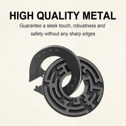 9 PCS Metal Brain Teaser Puzzles Logic Metal Puzzle for Adult Toy Lock Puzzles Gift for AdultsTeenagers (9 PCS Edition B)