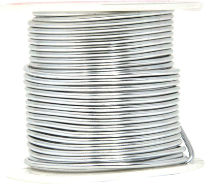 Mandala Crafts 14 Gauge Anodized Aluminum Craft Wire for Jewelry Making – 330 FT Colored Flexible Silver Copper True Blue Pink Ice Blue Green Wire - Bendable for Bonsai Armature Crafting Sculpting - Crafty Corner