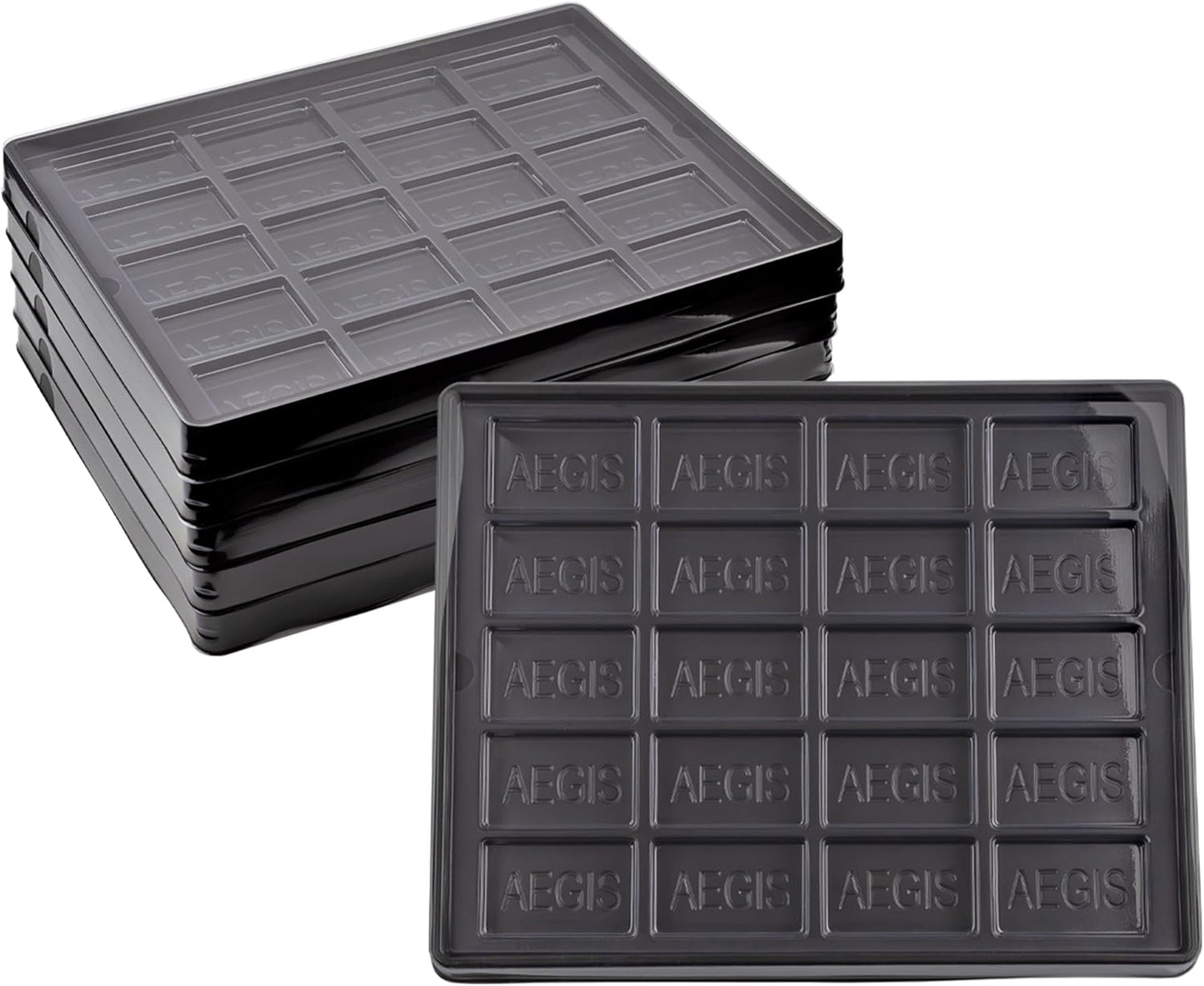 Toy Vault Wargaming Magazine Counter Trays (5-Pack); Flat Pack Tray Game Piece Storage
