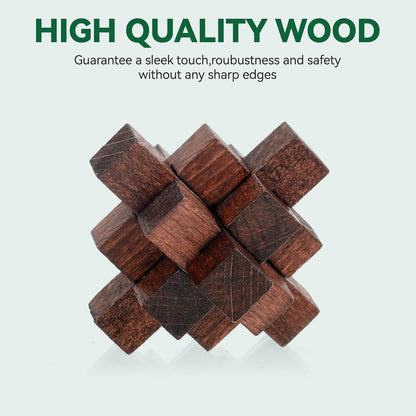 24 Pcs Brain Teaser Puzzles for Adults Teens - Metal Puzzles 3D Puzzle Game Toys for Adults Teens - Wooden Unlock Interlocking Puzzle Adult IQ Education Smart Toys