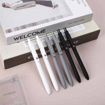 Ddaowanx Gel Pens, 0.5mm Fine Point Quick Dry Black Ink Pens Retractable, Nursing School Essentials,School Supplies, Gifts for Women (6Pcs-Black Ink)