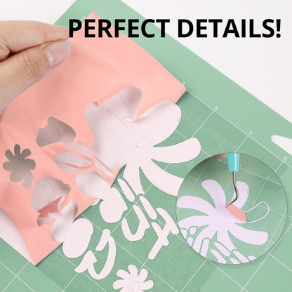 HTVRONT HTV Vinyl Roll Heat Transfer Vinyl - 12" x 8ft Peach Pink HTV Vinyl for Shirts, Iron on Vinyl Compatible with Cricut Cutting Machine - Easy to Cut & Weed for Heat Transfer Design (Peach Pink)