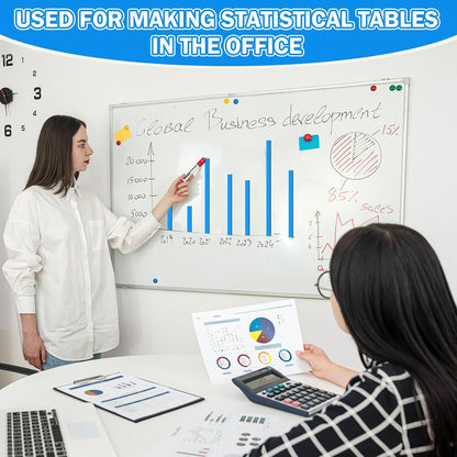 Magnetic Tape Roll Thin Strips, 0.39 Inch x 66 Feet Magnetic Board Dividers Whiteboard Graphic Decorative Tape Marking Line for Classroom Office Art Accessories(Blue)