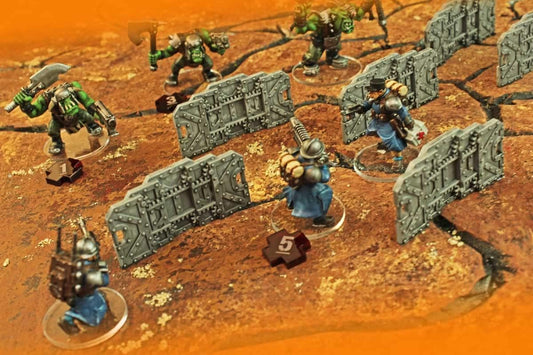 LITKO Wound Token Set Numbered 1, 3, and 5, Compatible with Warhammer: Kill Team 2nd Edition, Translucent Red (30)