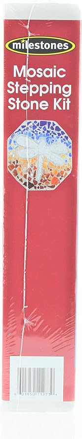 Milestones Mosaic Stepping Stone Kit, Makes a 12-Inch Stone