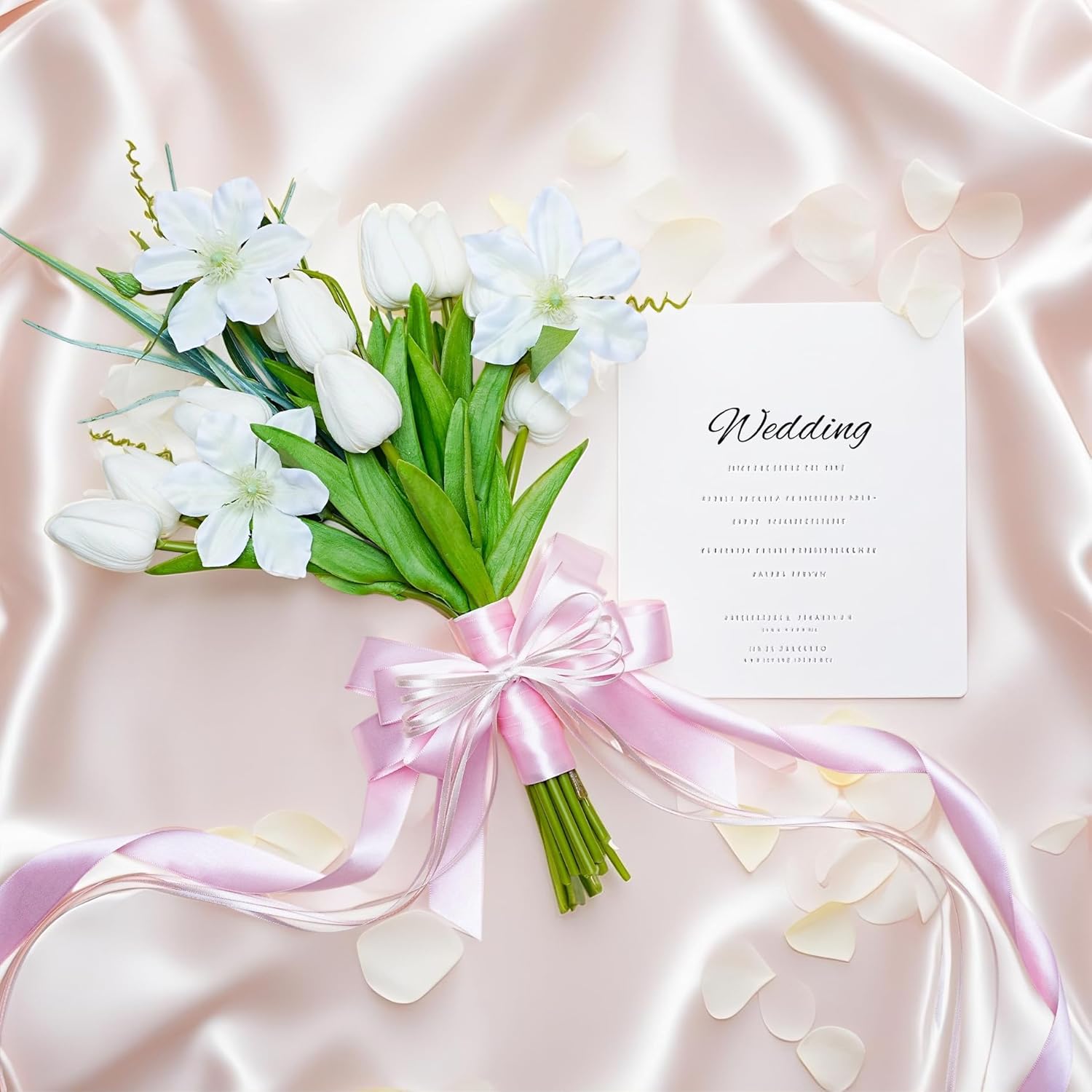 LaRibbons Light Pink Satin Ribbon 1 Inch 50 Yards Luxury Double Faced Pink Silk Ribbon for Gift Wrapping Flower Bouquet Crafts Wedding BabyShower Decoration - Crafty Corner