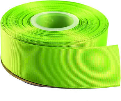 ITIsparkle 11/2" Inch Grosgrain Ribbon 25 Yards-Roll Set For Gift Wrapping Cake Decoration Party Favor Hair Braids Hair Bow Baby Shower Decoration Floral Arrangement Craft Supplies, Apple Green Ribbon - Crafty Corner