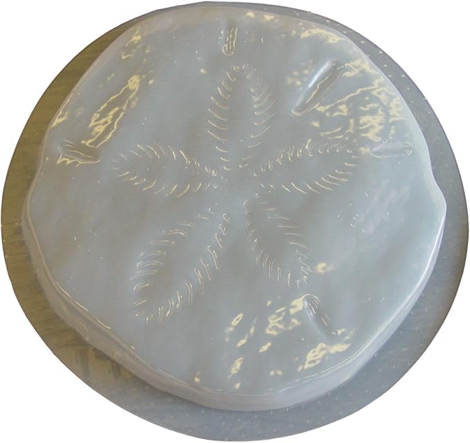 Sand Dollar 13 Inch Plastic Craft Mold use with Concrete or Cement for Making Stepping Stones 1255