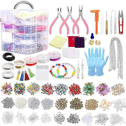 2015pcs Jewelry Findings Making Starter Supplies Kit Repair Tool Set for Bracelet Necklace Rings DIY Decor Tool