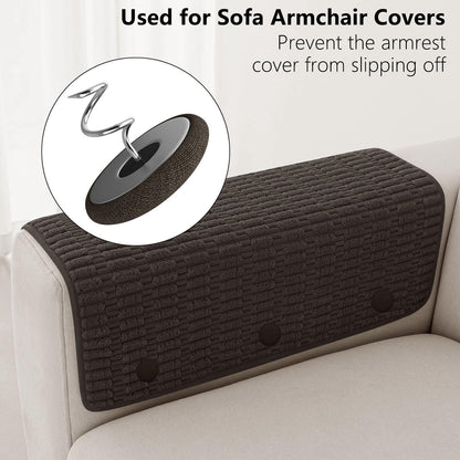 Linen Fabric-Covered Twist Pins - 8 Colors Upholstery Pins & Bed Skirt Pins -Used to Secure Sofa Cushion, Armrest Covers, Furniture & Bed Skir(12, Dark Brown)