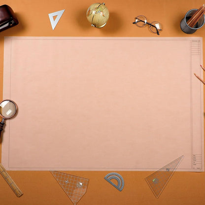 Gilprop 10 Sheets Architectural Vellum Paper 18" x 24" Drafting Vellum Tracing Sheets White Translucent Drafting Paper Rag with Border and Title Block for Drawing Sketching Architecture Building