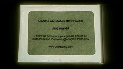 Glow in The Dark Pigment Powder - Neutral and Fluorescent Color for Art Painting, Fine Art, Nail Art Paint, and DIY Crafts - Long Lasting 10+ Color Options - Neutral White - (1 Kilogram)
