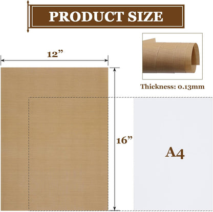 Selizo 20 Pack Teflon Sheet for Heat Press, Heat Transfer Press Cover Paper Heat Resistant Transfer Protector Mats for Cricut Iron HTV Vinyl, Sublimation, Baking and Craft