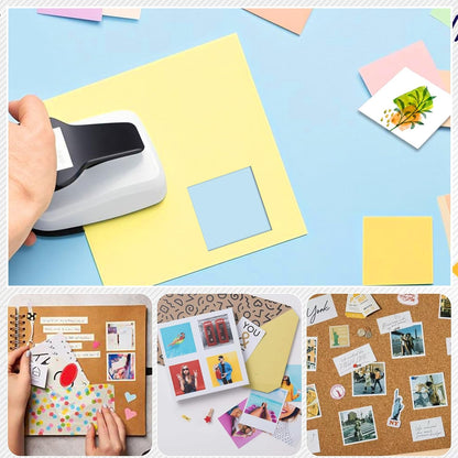 Square Punches for Paper Crafts 0.7 inch Square Hole Punch Squares Paper Punches for Crafting SquarePunch Cutter Squares Shape Hole Puncher for Scrapbooking Card Making DIY Project - Crafty Corner