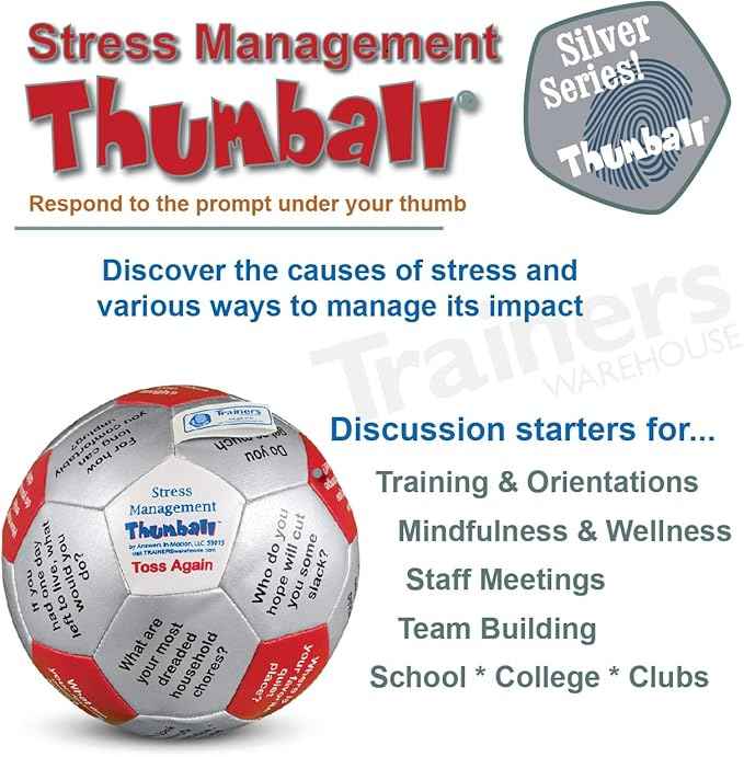 Trainers Warehouse 6" Thumball Collection, 32 Prompts for Conversation, Team Building, Relationship and Training