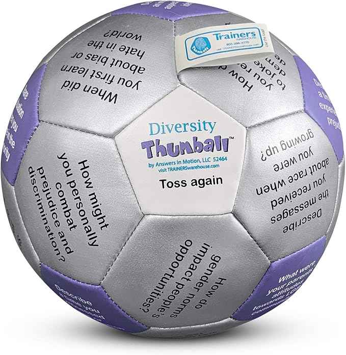Trainers Warehouse 6" Thumball Collection, 32 Prompts for Conversation, Team Building, Relationship and Training