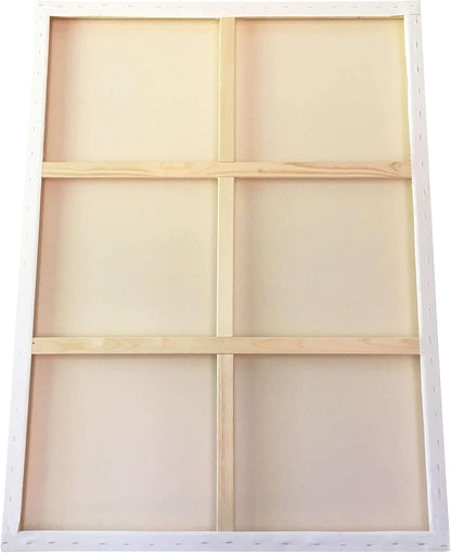 milo Stretched Artist Canvas | 48x60 inches | 2 Pack | 1.5” inch Thick Gallery Profile | 15 oz Primed Large Canvases for Painting, Ready to Paint Art Supplies for Acrylic, Oil