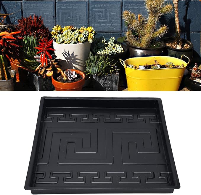 Concrete for Stepping Stones, Reusable Plastic Concrete Forms, Durable ABS Garden Path Mold with Decorative Pattern, DIY Home and Patio Decoration Kit