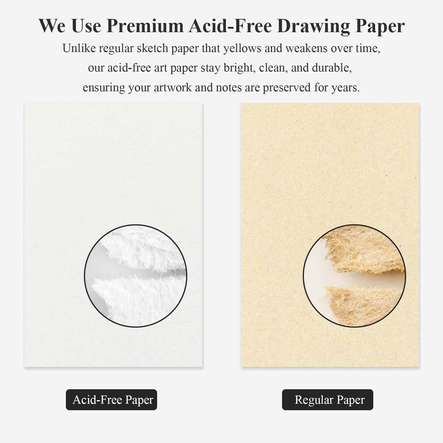 9" x 12" Sketch Book, Top Spiral Sketchbook Hardcover, 68lb (100gsm) Drawing Paper Pad & Sketch Paper, 1-Pack Sketch Pads for Drawing for Adults, Professional Art Supplies for Teens & Artist Gifts. - Crafty Corner